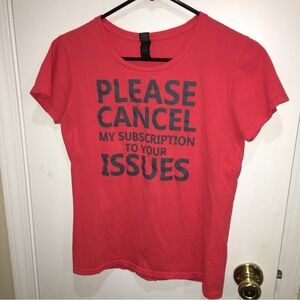 Anvil Red Graphic Tee - Cancel My Subscription